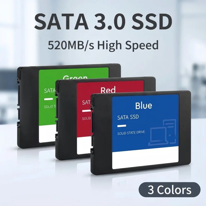 SSD Interno SATA3 Original Novo de 2,5 Polegadas para Laptop e Desktop - Opções de Disco Rígido de 120GB, 240GB e 500GB SSD Interno SATA3 Original Novo de 2,5 Polegadas para Laptop e Desktop - Opções de Disco Rígido de 120GB, 240GB e 500GB