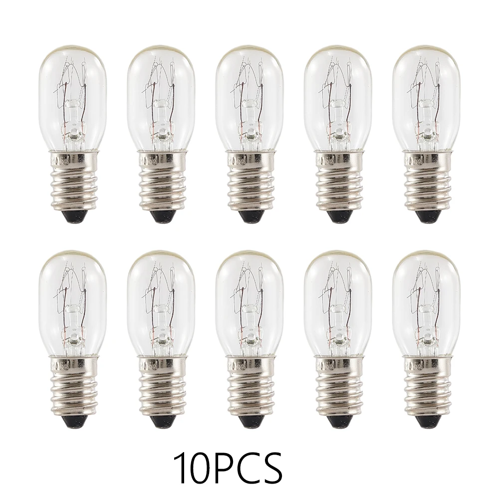 10 pçs e14 lâmpada de sal globo lâmpada 15w AC220V-240V lâmpadas incandescentes vintage geladeira forno lâmpadas substituição