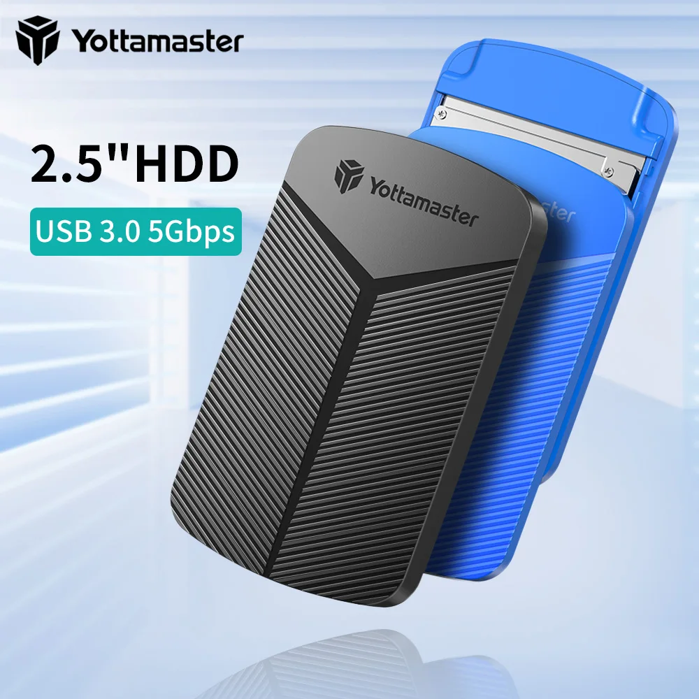 Yottamaster gabinete hdd de 2.5 polegadas sata para adaptador usb 3.0 caixa de disco rígido 6gbps uasp gabinete de disco rígido para windows mac linux