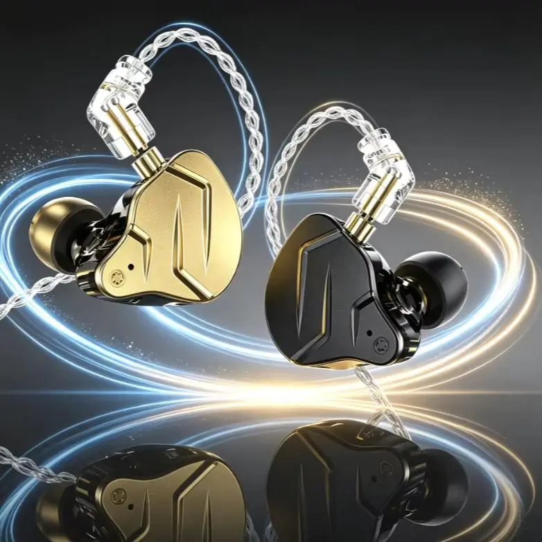 Fone de Ouvido Intra-auricular ZSN PRO X KZ Híbrido de Alta Fidelidade 1BA 1DD com Isolamento de Ruído e Cabo Destacável para Gamers, Músicos, Tablets e Computadores