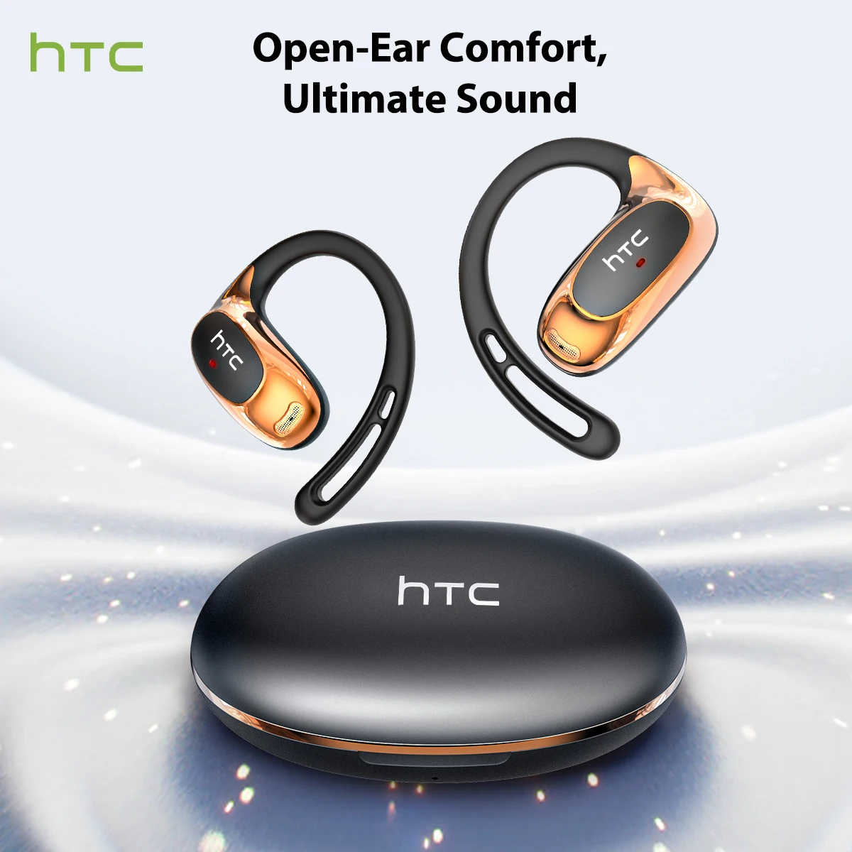 Htc ne35 bluetooth v6.0 ai tradução fones de ouvido ows esporte fone de ouvido confortável ultra-leve gancho sem fio com microfone