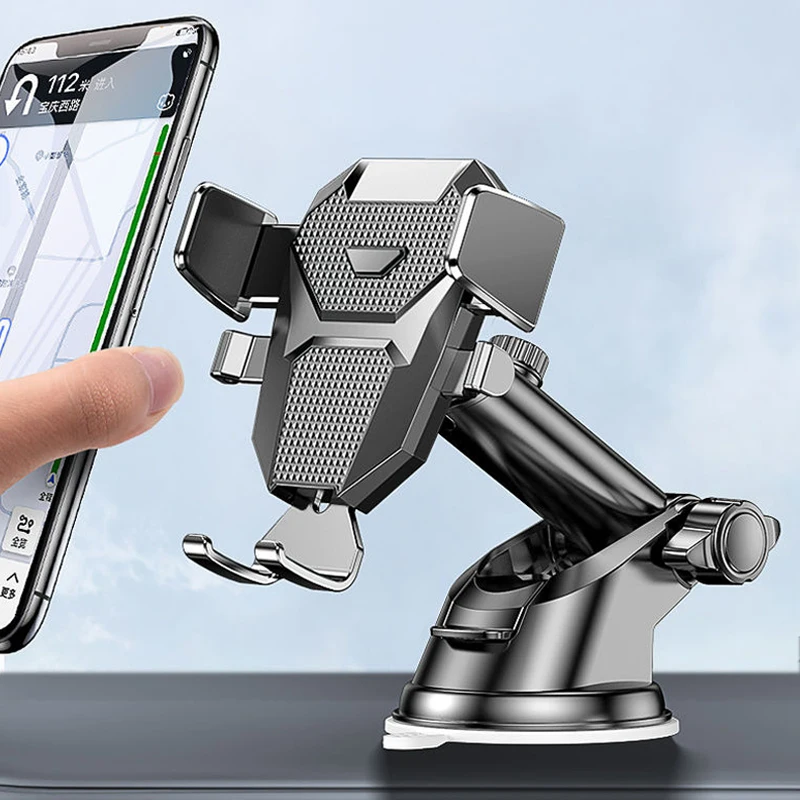 2026 NOVO suporte universal para telefone para carro com ventosa 360 ° Suporte de suporte de célula móvel para painel de carro de pára-brisa para smartphones de 4,0-7 polegadas