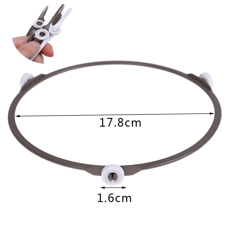 Suporte de mesa giratória para microondas PPS, Suporte do anel giratório do círculo, Suporte do rolo Placa de vidro, Suporte do suporte da bandeja