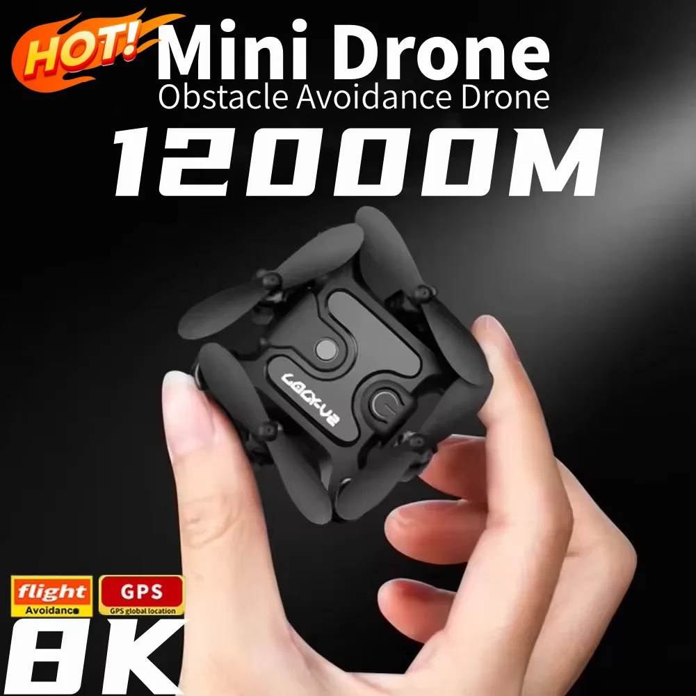 Novo Mini Drone V2 com Câmera Profissional HD, Wi-Fi 5G, FPV, Manutenção de Altitude por Pressão de Ar, Quadricóptero Dobrável, Brinquedo Drone RC UAV 2026 Novo Mini Drone V2 com Câmera Profissional HD, Wi-Fi 5G, FPV, Manutenção de Altitude por Pressão de Ar, Quadricóptero Dobrável, Brinquedo Drone RC UAV 2026