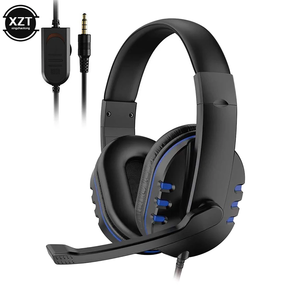 Fones de ouvido para jogos com fio, fone de ouvido com microfone para pc, computador, laptop, ps4, ps5, play station 4, 5, nintendo switch, tablet