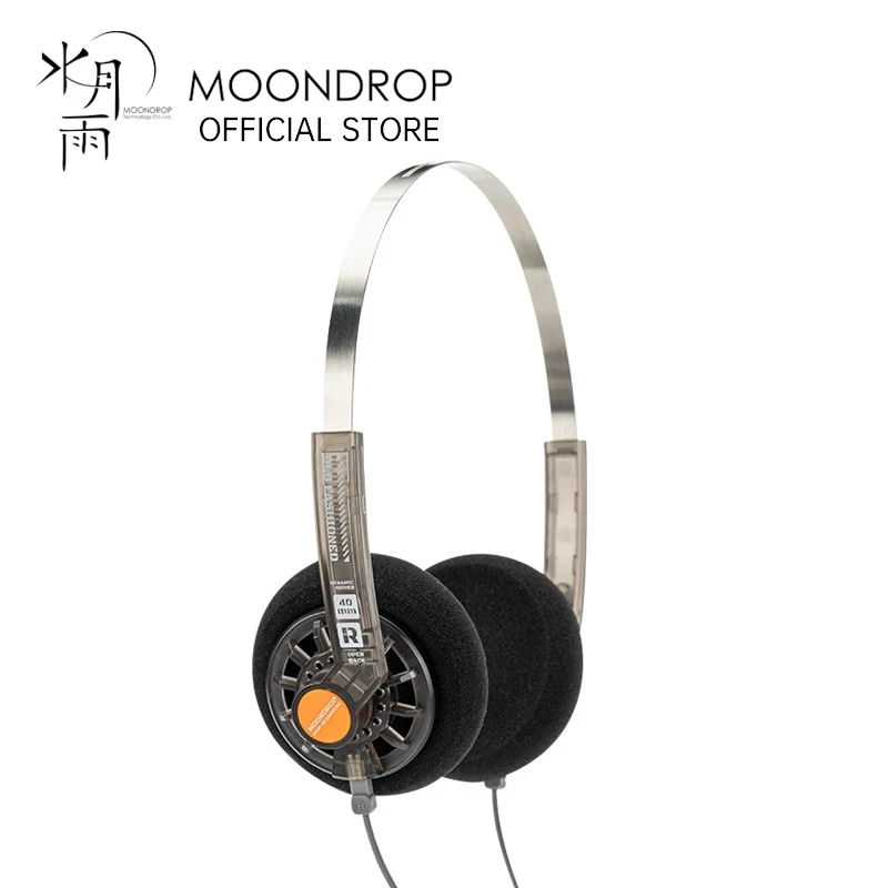 Fone de Ouvido On-Ear MOONDROP OLD FASHIONED com Driver Dinâmico Grande de 40mm, Conector 0.78-2pin e Plugue de 3.5mm Fone de Ouvido On-Ear MOONDROP OLD FASHIONED com Driver Dinâmico Grande de 40mm, Conector 0.78-2pin e Plugue de 3.5mm