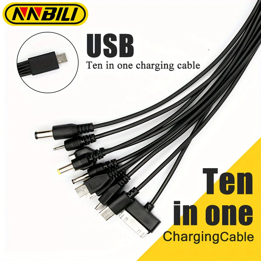 NNBILI 10 em 1 Multi-Função USB Cabo de Carregamento de Telefone Multi-cabeça Cabo de Carregamento Para Samsung Nokia Carregador de Telefone Cabo Universal NNBILI 10 em 1 Multi-Função USB Cabo de Carregamento de Telefone Multi-cabeça Cabo de Carregamento Para Samsung Nokia Carregador de Telefone Cabo Universal