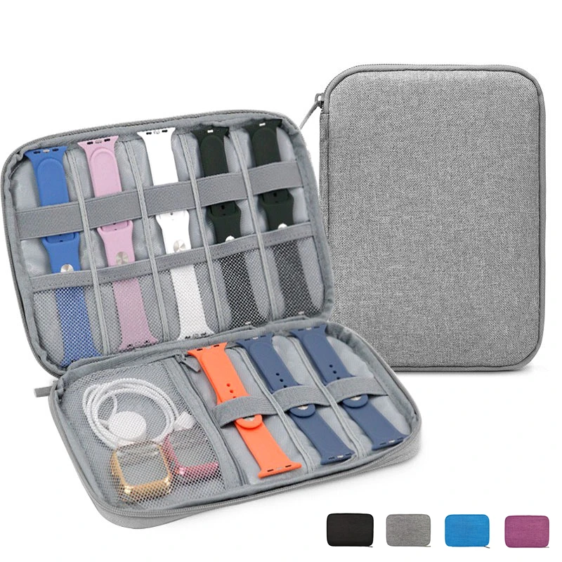 Bolsa de pulseira para Apple Watch Strap Box Case Travel Smart Watch Pulseira Storage Bag Box Relógios Organizador Banda Titular Bolsa de pulseira para Apple Watch Strap Box Case Travel Smart Watch Pulseira Storage Bag Box Relógios Organizador Banda Titular