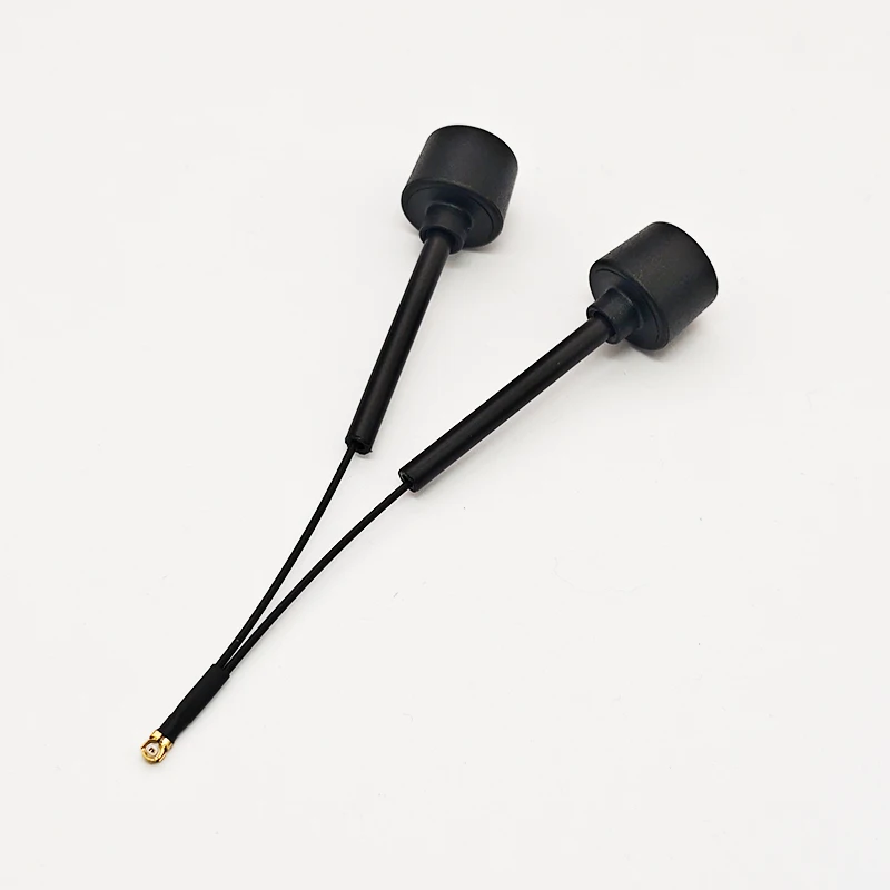 Antena Dupla Lollipop 5.8G RHCP/LHCP de Alto Ganho 3dBi com Conector IPX1 para Peças de Drone FPV RC Quadcopter Freestyle Antena Dupla Lollipop 5.8G RHCP/LHCP de Alto Ganho 3dBi com Conector IPX1 para Peças de Drone FPV RC Quadcopter Freestyle