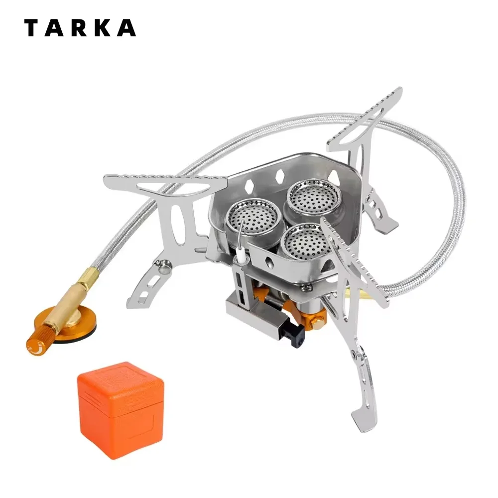 Tarka fogão a gás com 3 cabeças, queimadores de acampamento turístico, forno dobrável para mochila, 5800w, caminhadas ao ar livre, piquenique, churrasco, equipamento de cozinha Tarka fogão a gás com 3 cabeças, queimadores de acampamento turístico, forno dobrável para mochila, 5800w, caminhadas ao ar livre, piquenique, churrasco, equipamento de cozinha