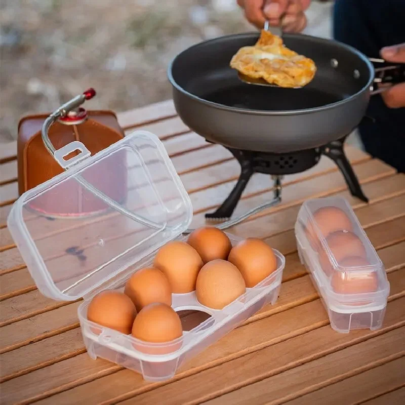 Caixa de armazenamento de ovos à prova de choque e quedas, ideal para uso ao ar livre, portátil, para acampamentos, piqueniques, geladeira, proteção doméstica, bandeja para armazenamento seguro de ovos.
