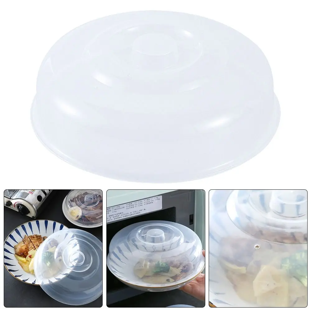 Tampa de tampa reutilizável ventilada microondas Splatter, Alimentos frescos mantendo, Cobertura universal de plástico para tigelas de cozinha, 1pc