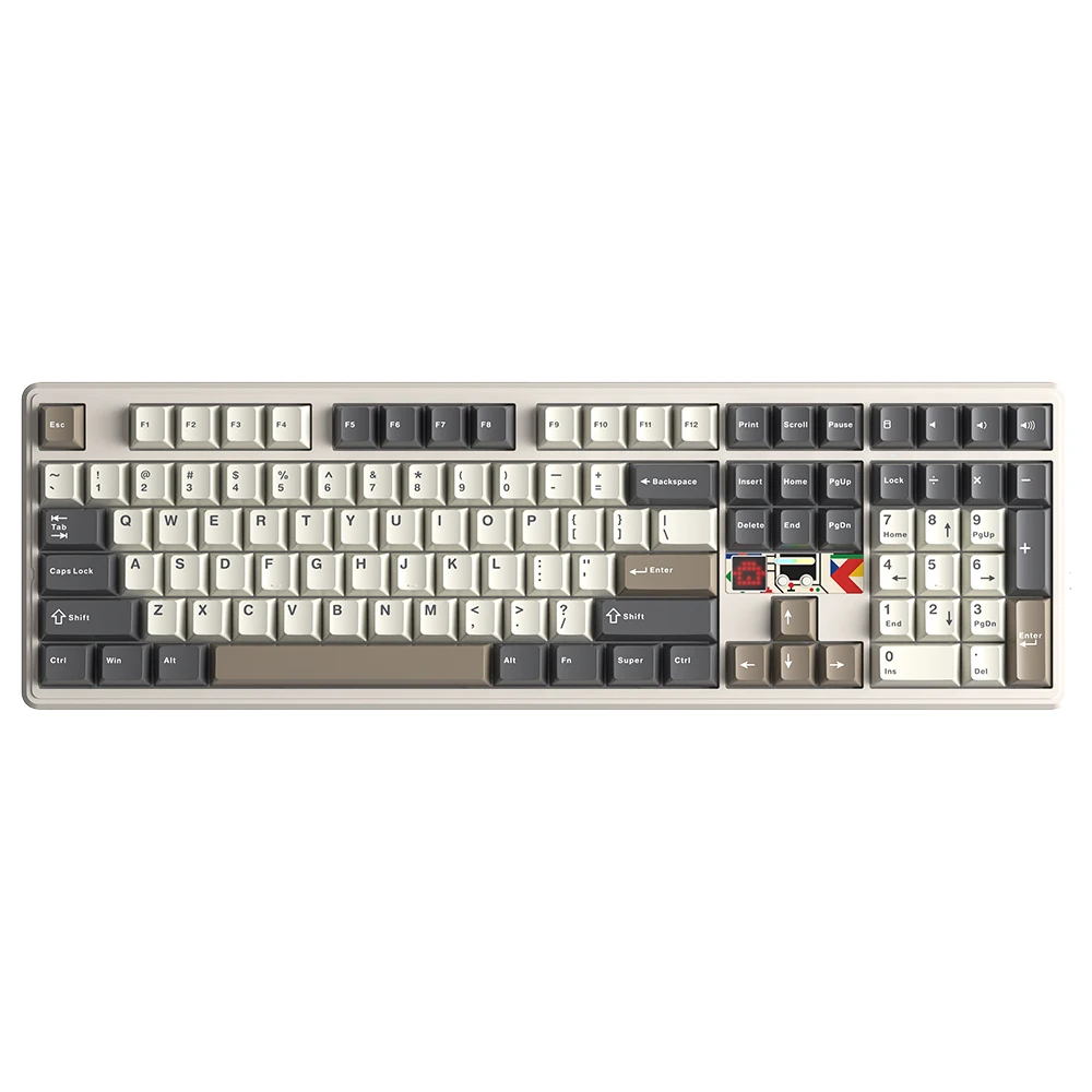 Teclado Mecânico AULA F108 PRO V2 Tri-Modelo Personalizado Layout 100% Retroiluminação RGB Sem Fio BT Switch Hifi Teclado Gamer para PC