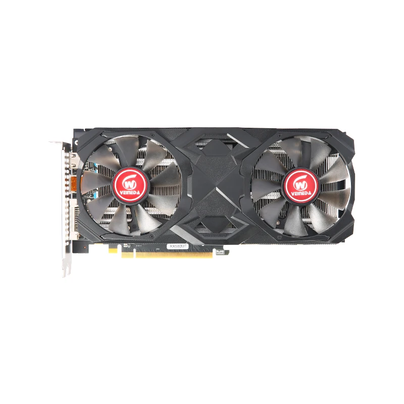 Placa gráfica Veineda RX 580 8GB 2048SP Placa De Vídeo PC Gaming GDDR5 256Bit PCI Express 3.0 × 16 Radeon GPU rx580 8g
