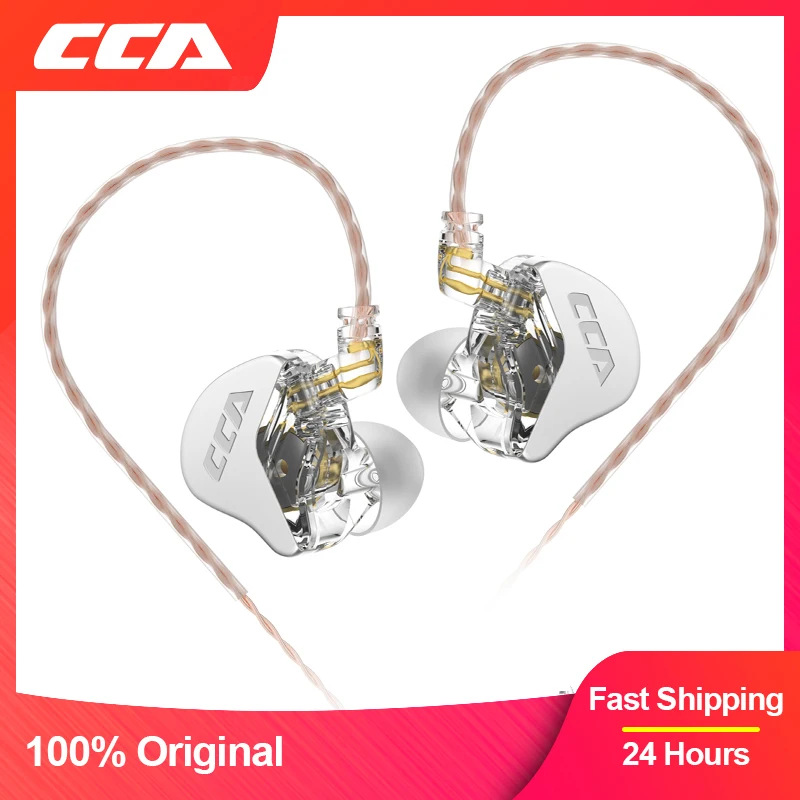 Cca cra pendurado no ouvido com fio de alta fidelidade fone monitor fones cancelamento ruído esporte gamer fones kz zsn zst edx pro