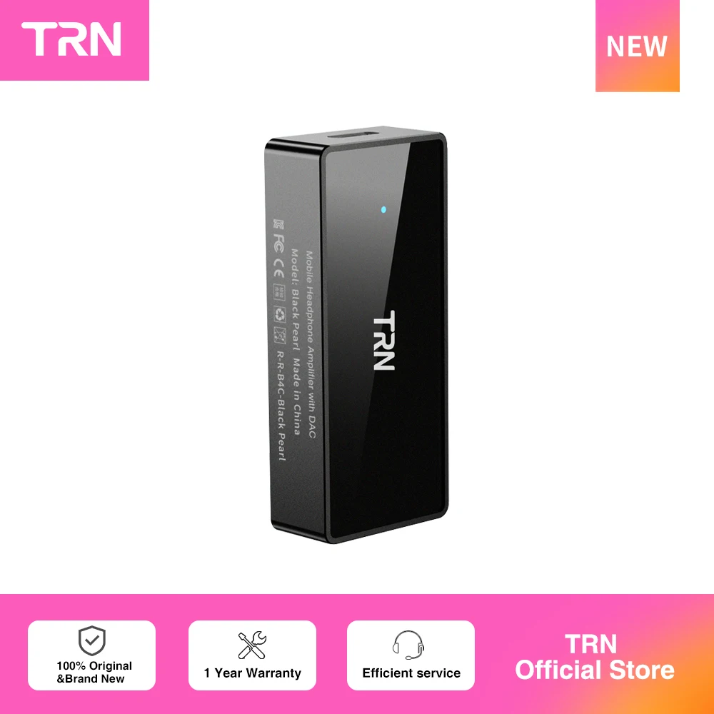 Amplificador de Fone de Ouvido TRN Black Pearl DAC Hi-Fi com Chip DAC/Amp Amplificador de Fone de Ouvido TRN Black Pearl DAC Hi-Fi com Chip DAC/Amp