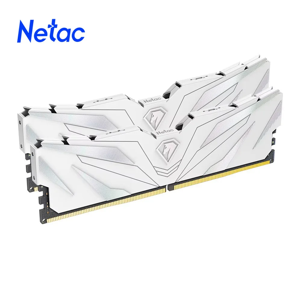 Memória RAM Netac DDR4 3600MHz 3200MHz 2666MHz Kits Dual Channel DDR4 16GB 8GB X2 XMP2.0 com Dissipador de Calor para PC Desktop Placa-Mãe X99