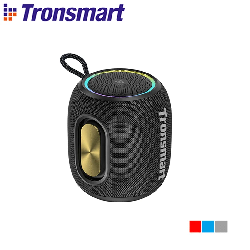 Tronsmart caixa de som T8 Mini caixa som portátil Bluetooth com áudio de 360 graus, 20 horas de reprodução, IPX7 à prova d'água, controle de aplicativo para camping
