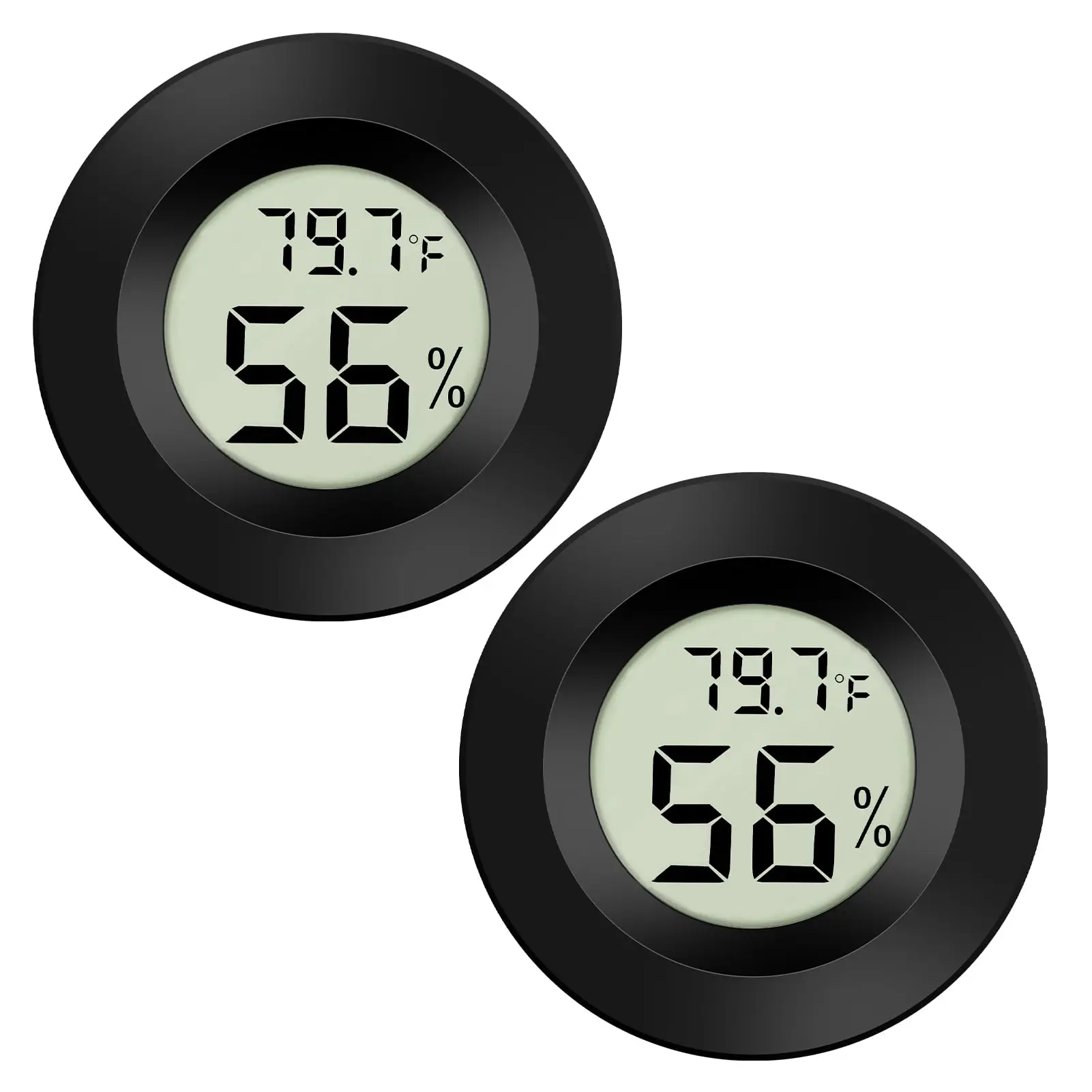 1pcs Mini termômetro e higrômetro digital LCD -50 ° C a +70 ° Medidor de temperatura e umidade C para testes de freezer de geladeira