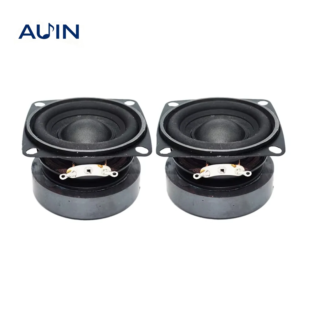 AUIN 2 Peças Unidade de Alto-falantes de Áudio de 53mm 2 Polegadas Full Range 4 Ohms 10W Mini Subwoofer DIY para Caixas de Som Bluetooth AUIN 2 Peças Unidade de Alto-falantes de Áudio de 53mm 2 Polegadas Full Range 4 Ohms 10W Mini Subwoofer DIY para Caixas de Som Bluetooth