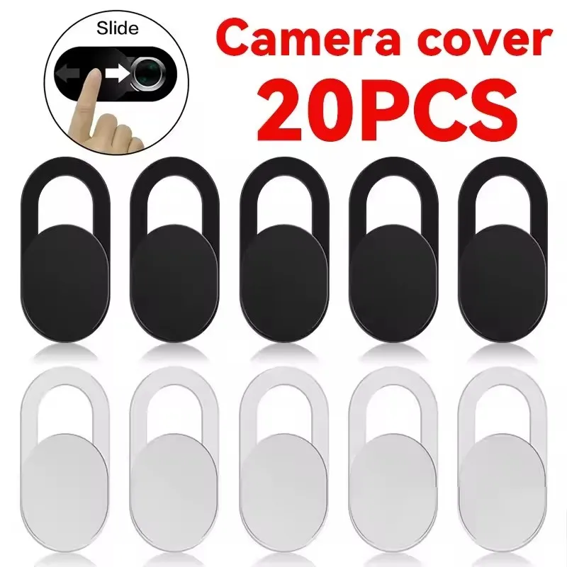 Capa de Webcam com Deslizamento Magnético, Capa Plástica para Câmera de iPad, Tablet, Laptop, PC, Lentes de Celular, Adesivo de Privacidade