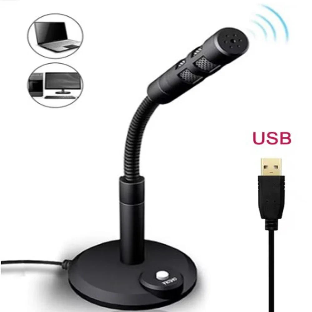 Microfone usb para computador, gravação com cancelamento de ruído, microfone de mesa para pc, laptop, para chat on-line, estúdio doméstico, podcasting, jogos