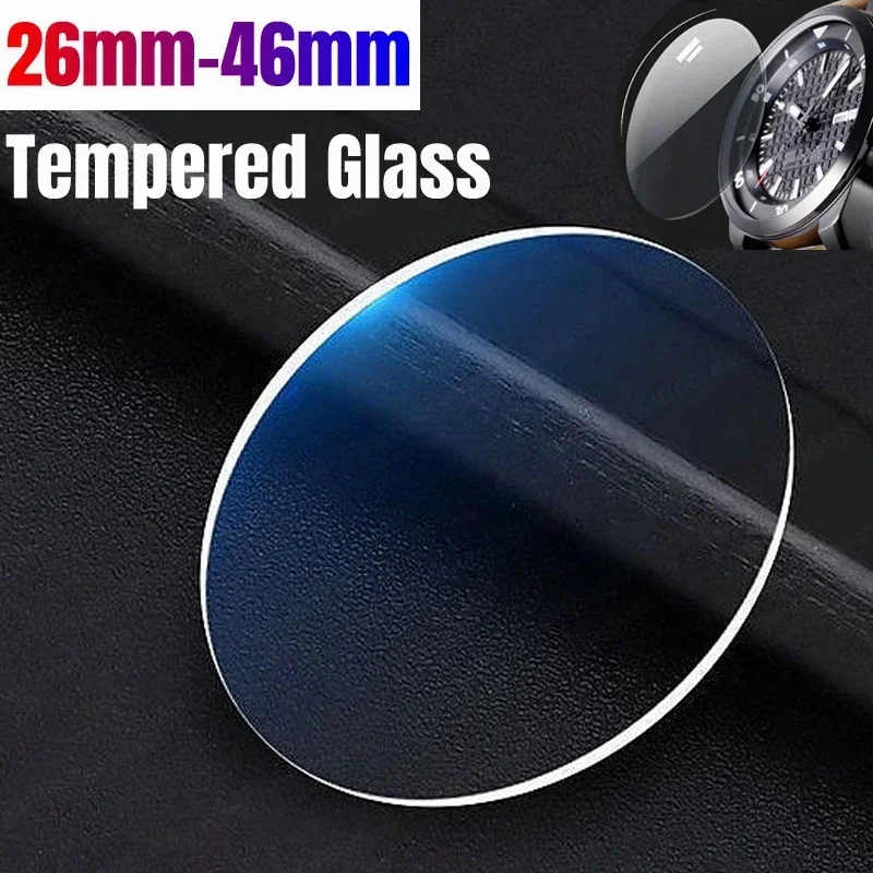Universal vidro temperado Smartwatch protetor de tela, película protetora, 26-46mm, 28mm, 30mm, 32mm, 38mm, 40mm, 41mm, 42mm de diâmetro, 2-5 PCes Universal vidro temperado Smartwatch protetor de tela, película protetora, 26-46mm, 28mm, 30mm, 32mm, 38mm, 40mm, 41mm, 42mm de diâmetro, 2-5 PCes