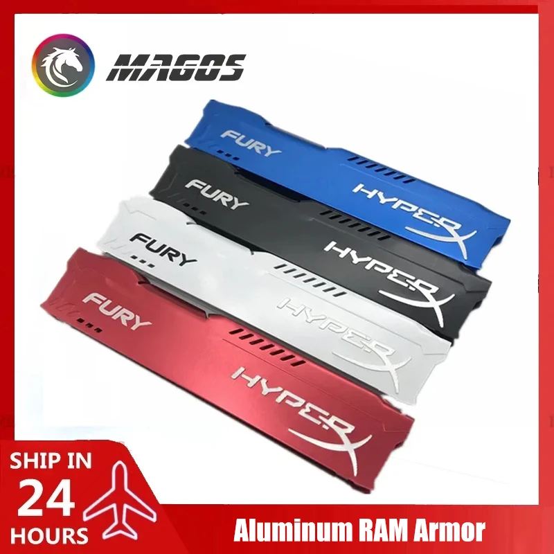 Dissipador de calor ram ddr2 ddr3 ddr4 armadura para radiador refrigerador de memória de computador, branco azul preto vermelho 4 cores