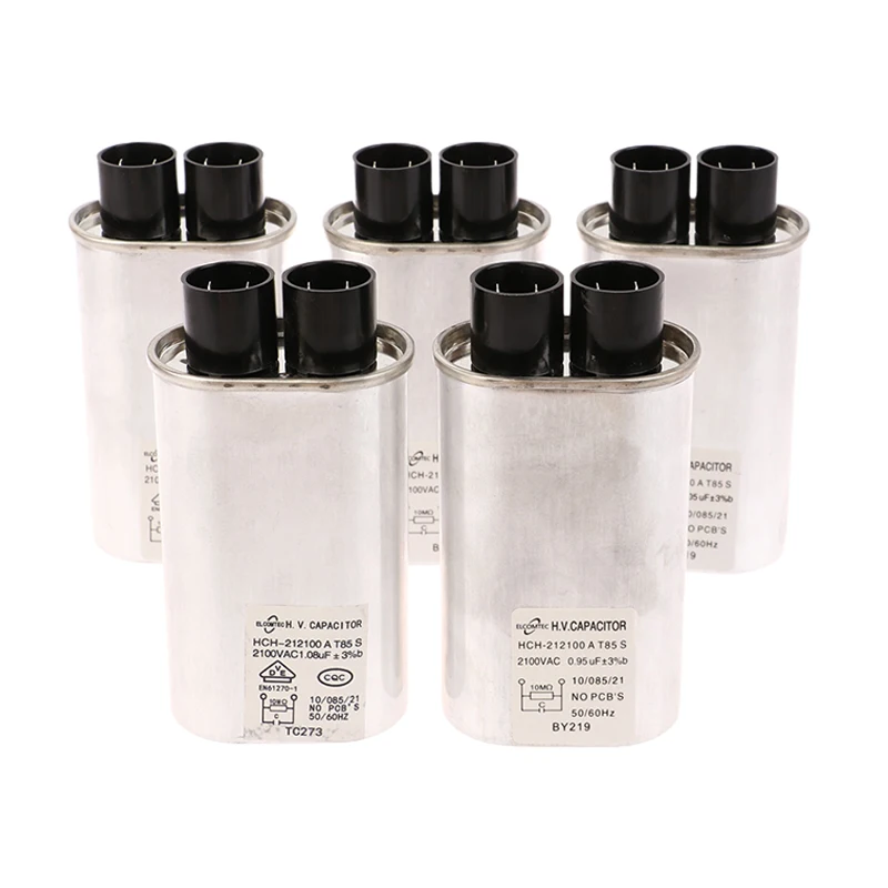 Peças do capacitor de alta tensão do forno microondas, 0,85 uF, 0,9 uF, 0,95 uF, 1,05 uF, 1,08 uF, 1pc
