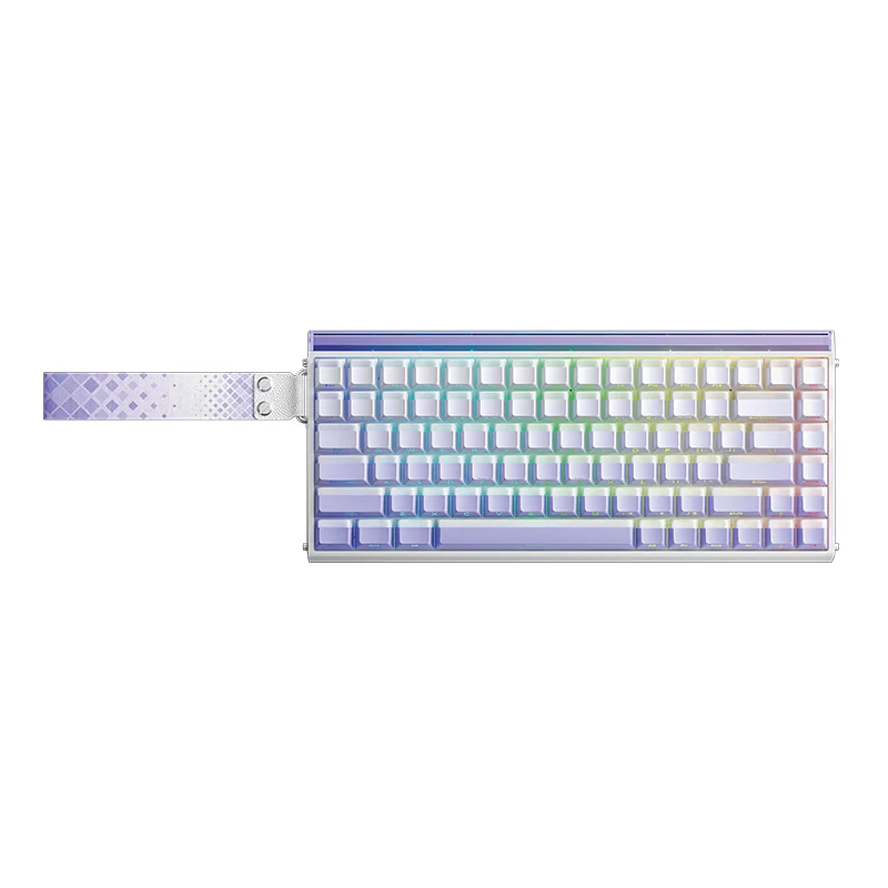 Teclado Mecânico com Interruptor Magnético AULA HERO84 HE, RGB, Ritmo Musical, Taxa de Retorno de 8K, Acessório para Computador para Gamers