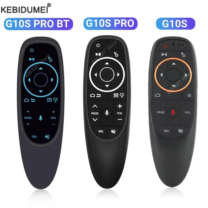 G10s pro bt controle remoto de voz 2.4g com bt5.0 sem fio air mouse giroscópio remoto inteligente retroiluminado para pc inteligente android tv
