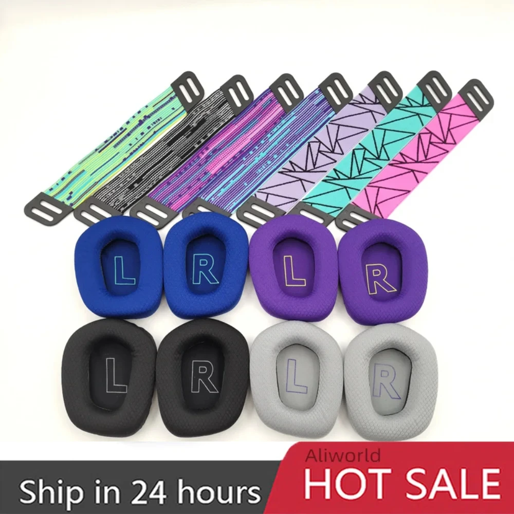 G733 almofadas de ouvido para logitech g733 g 733 almofadas esponja almofada espuma macia substituição fones acessórios fone gamer bandana