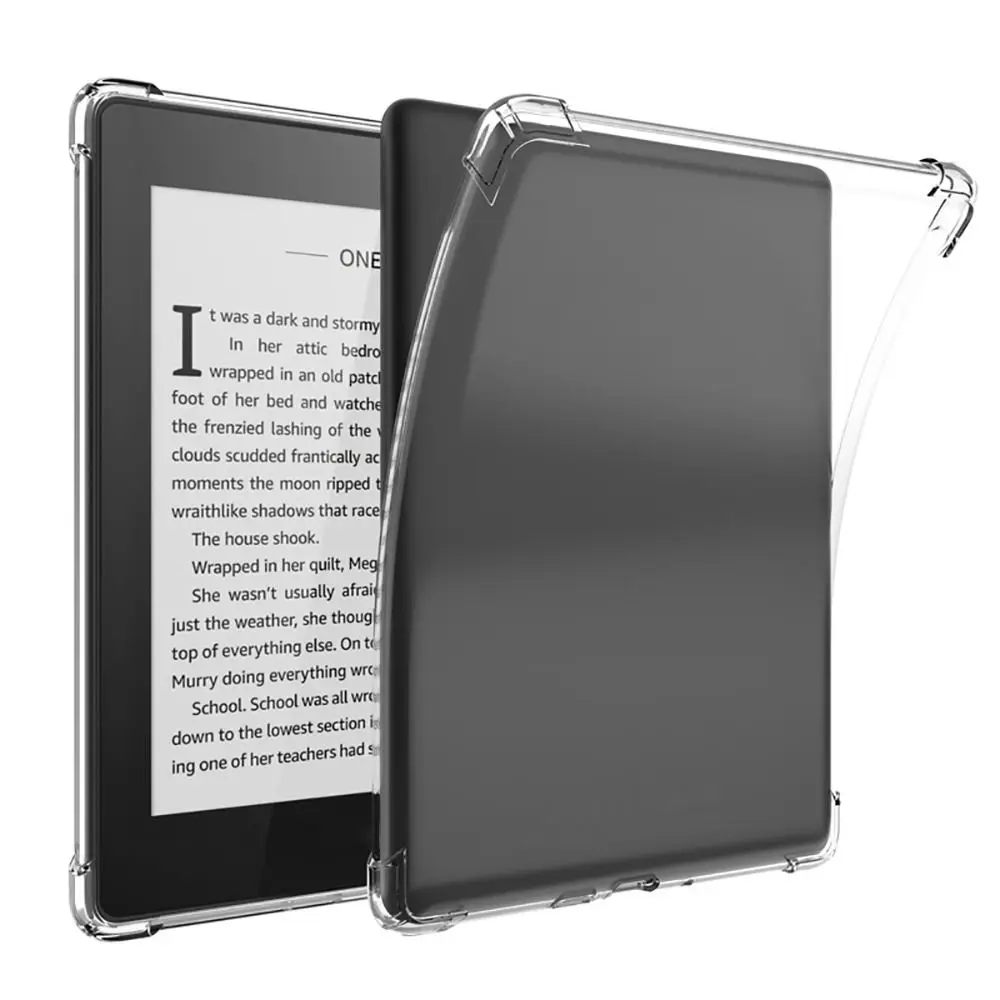 Caso transparente à prova de choque do leitor eletrônico, tampa traseira TPU, Shell macio para Kindle Paperwhite 1 2 3 4 5, 9 10 11th Gen, 2022