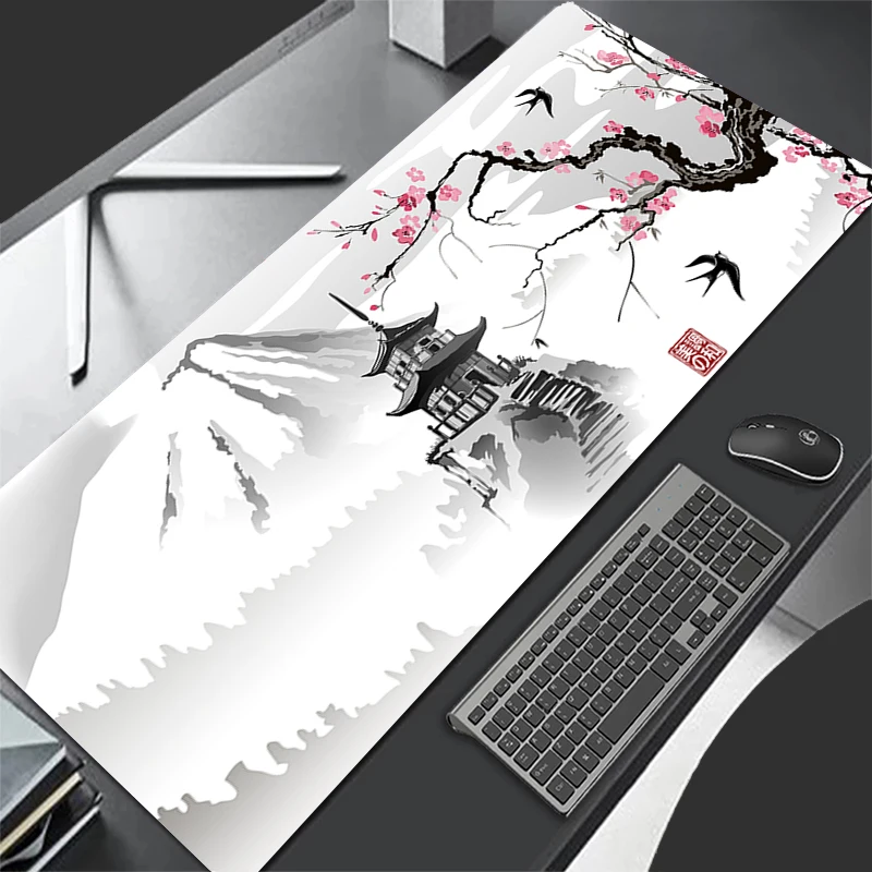 Mouse pad para jogos sakura japonês flor de cerejeira xl casa novo hd mousepad xxl teclado antiderrapante tapete de escritório laptop mouse pad Mouse pad para jogos sakura japonês flor de cerejeira xl casa novo hd mousepad xxl teclado antiderrapante tapete de escritório laptop mouse pad