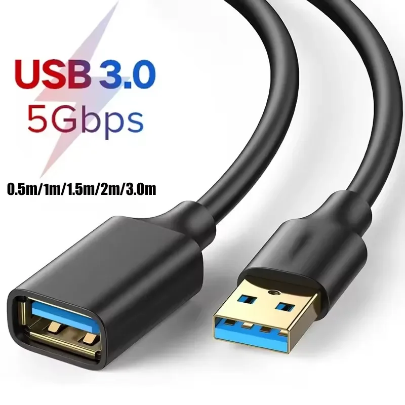 Cabo de extensão usb3.0 para smart tv ps4 xbox 1m 2m 3m cabo extensor fio super velocidade sincronização de dados usb 3.0 2.0 cabos de transferência rápida Cabo de extensão usb3.0 para smart tv ps4 xbox 1m 2m 3m cabo extensor fio super velocidade sincronização de dados usb 3.0 2.0 cabos de transferência rápida