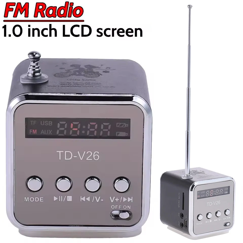 Mini Caixa de Som Bluetooth Portátil com Rádio FM e Reprodutor MP3 Sem Fio Mini Caixa de Som Bluetooth Portátil com Rádio FM e Reprodutor MP3 Sem Fio