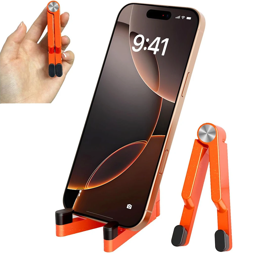 Suporte dobrável de plástico para celular - Suporte portátil de mesa para iPhone/Smartphones, para mesa/viagem Suporte dobrável de plástico para celular - Suporte portátil de mesa para iPhone/Smartphones, para mesa/viagem