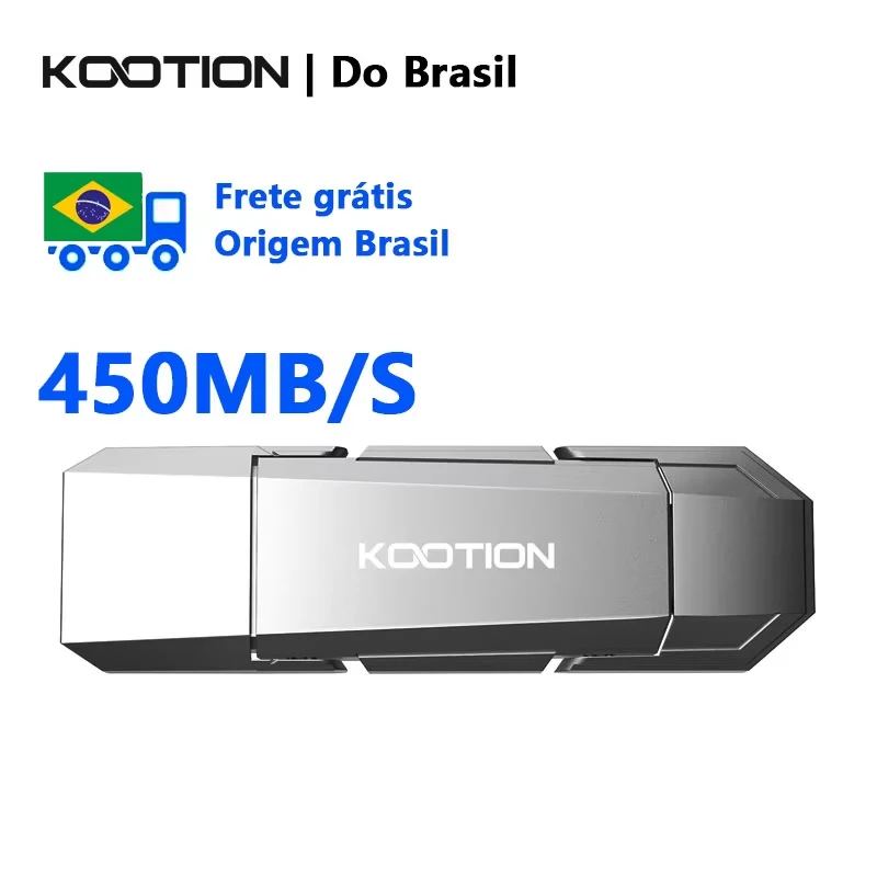 KOOTION U54 USB 3.2 Pen Drive de estado sólido 450 MB/s Pendrive de alta velocidade 512 GB 256 GB 128 GB USB Tipo C Flash Drive Memory Stick