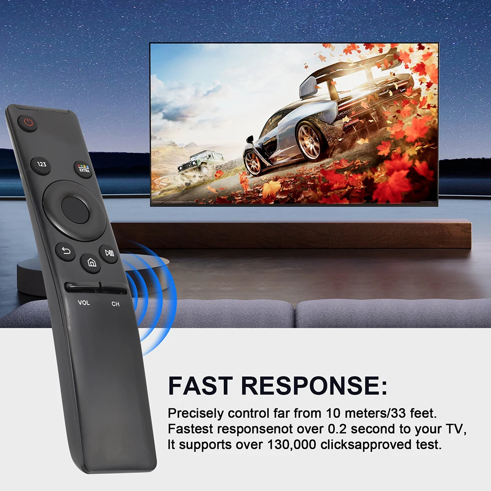 Controle Remoto Universal Substituto para Samsung Smart TV, Controle Remoto por Voz para Todas as TVs Samsung com Função de Voz 4K BN59-1266A Controle Remoto Universal Substituto para Samsung Smart TV, Controle Remoto por Voz para Todas as TVs Samsung com Função de Voz 4K BN59-1266A