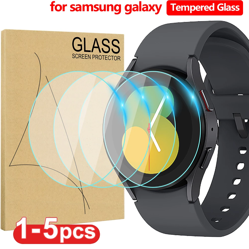 Vidro temperado para samsung galaxy watch 5 pro/5/4 40mm 44mm protetor de tela anti-risco para galaxy watch 5 pro/5/4 smartwatch Vidro temperado para samsung galaxy watch 5 pro/5/4 40mm 44mm protetor de tela anti-risco para galaxy watch 5 pro/5/4 smartwatch