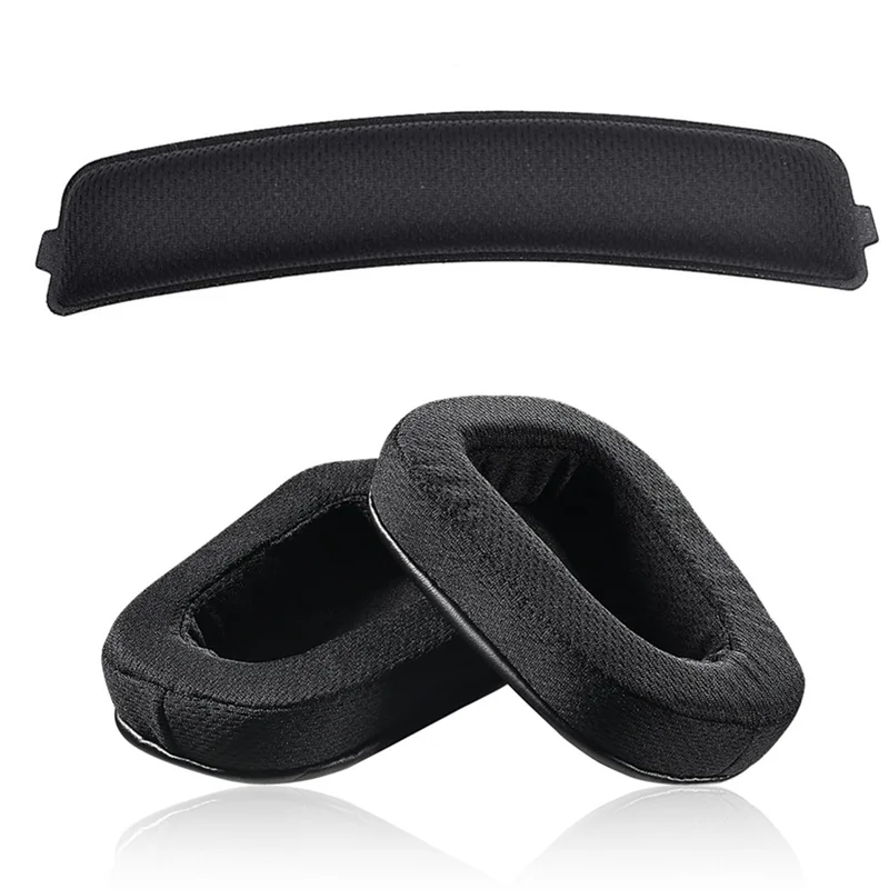 Almofadas e Faixa de Cabeça para Headsets Gamer Logitech G933 G633 G635 G935 G633S G933S - Substituição de Almofadas de Espuma e Capas de Concha