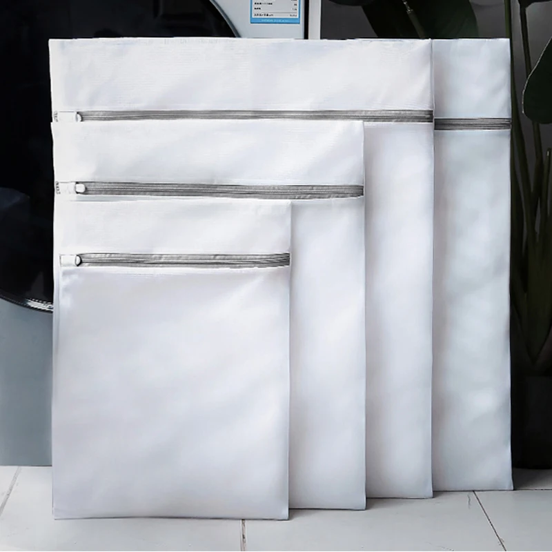 4PCS/1PC/1 Conjunto de Sacos de Lavanderia de Malha, Sacos de Lavagem de Roupa, Cesto de Lavanderia de Rede Grossa, Sacos de Lavanderia para Máquinas de Lavar, Saco de Malha para Sutiã