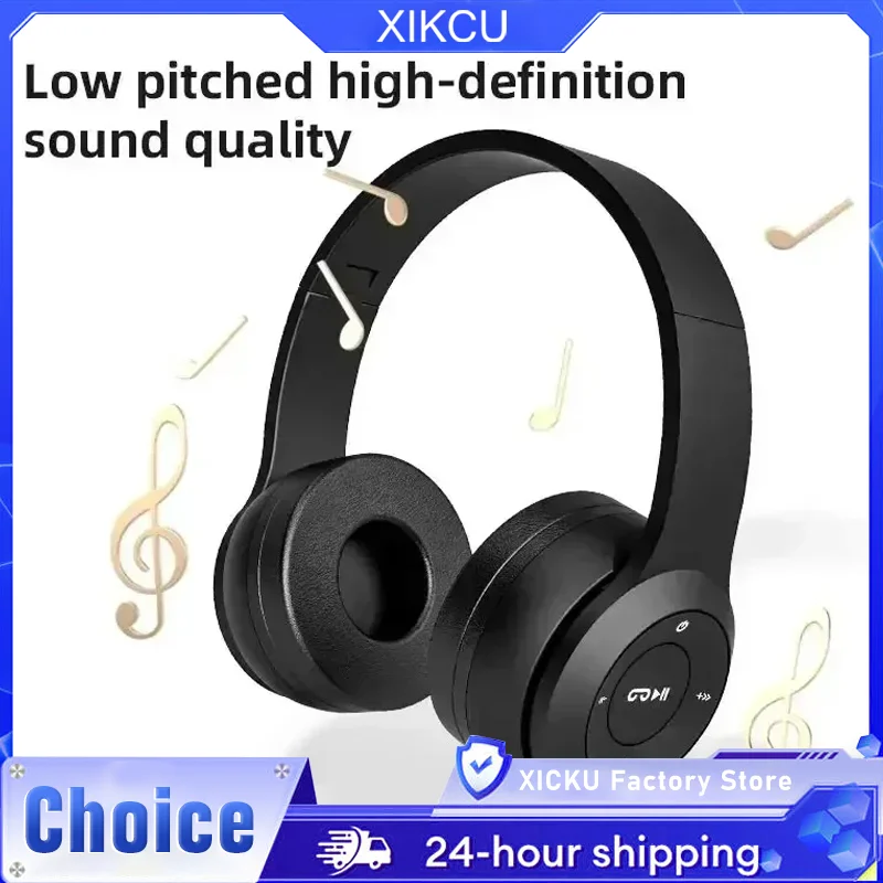 Fones de Ouvido Bluetooth Sem Fio Dobráveis 5.0 Portáteis com Som HiFi Over-ear para Esportes, Viagens, Uso Diário, Jogos e Música Fones de Ouvido Bluetooth Sem Fio Dobráveis 5.0 Portáteis com Som HiFi Over-ear para Esportes, Viagens, Uso Diário, Jogos e Música