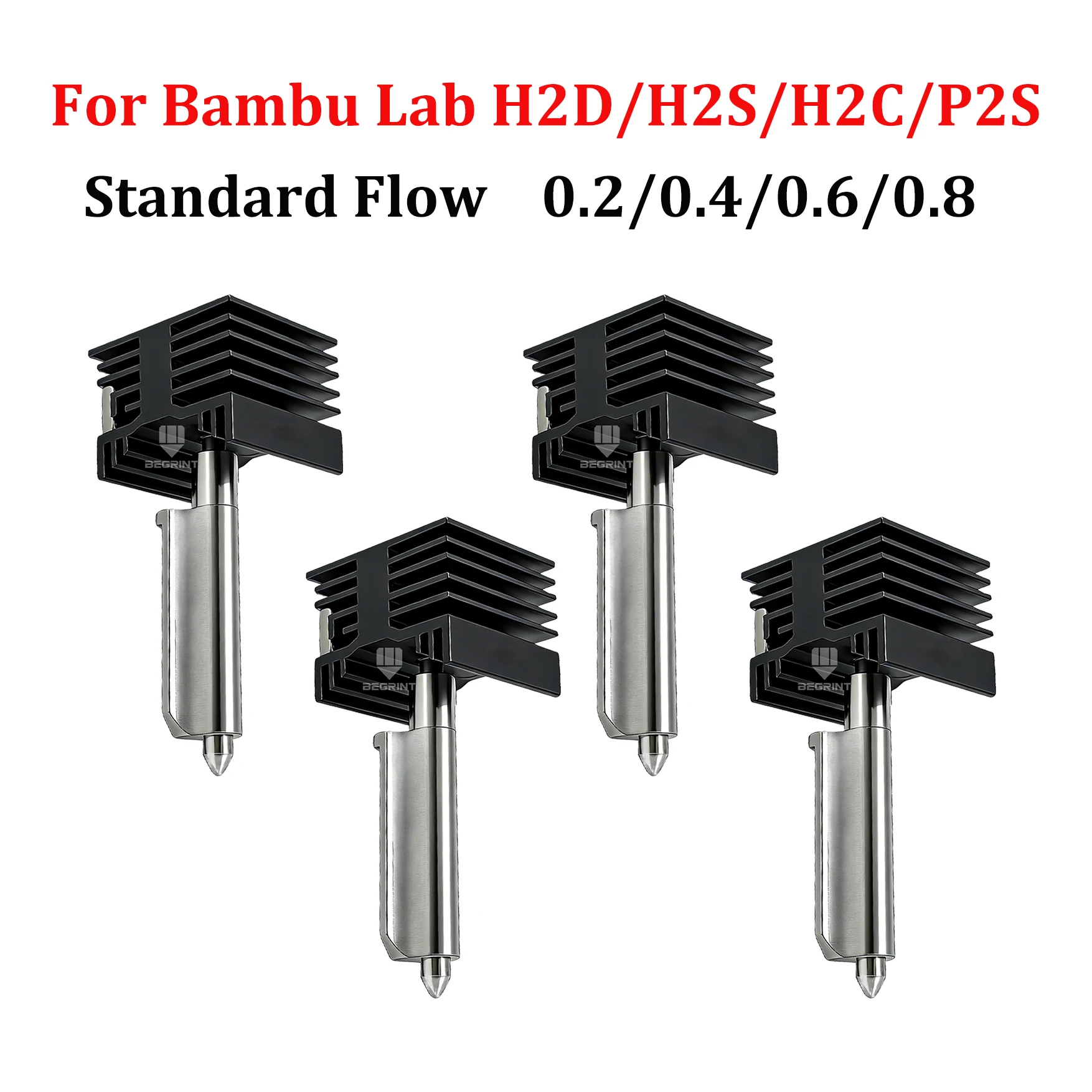 Atualização para Hotend Bambu Lab P2S, Bico Bambulab H2D H2S 0.4 0.6 0.8, Kit Hot End com Garantia de Qualidade, Acessórios H2D H2C