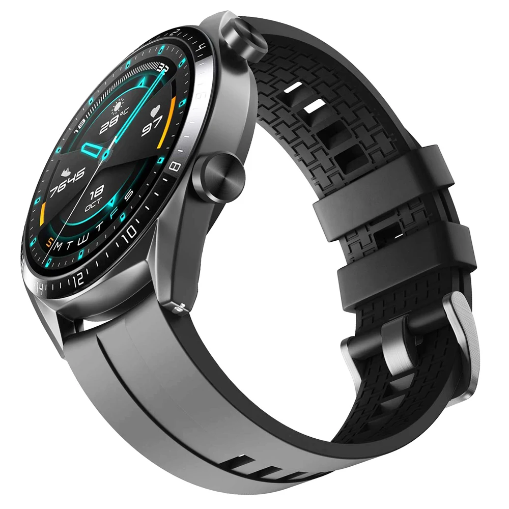 Pulseira de relógio de 20mm 22mm para samsung galaxy watch 6/5/pro/4/6 clássico/ativo 2 pulseira esportiva de silicone huawei gt 4-3-pro-2-2e Pulseira de relógio de 20mm 22mm para samsung galaxy watch 6/5/pro/4/6 clássico/ativo 2 pulseira esportiva de silicone huawei gt 4-3-pro-2-2e