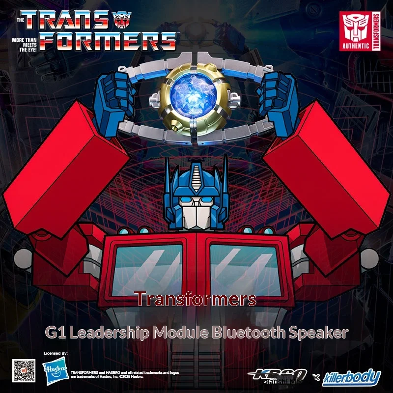 Caixa de Som Bluetooth Autêntica Colecionável Killerbody Transformers G1 Optimus Prime Matrix com Luz e Som, Presente para Adultos