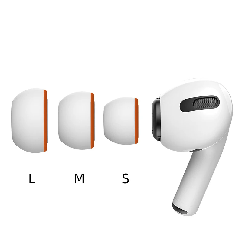 Almofadas de espuma de memória para airpods pro sem fio bluetooth fones de ouvido silicone tampas fone de ouvido almofadas 2 unidades/par