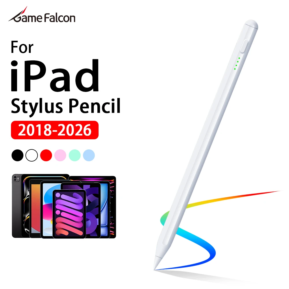 Caneta Stylus para Apple Pencil para iPad A16 Air 11 5 4 Pro 11ª 13 12.9 M5 M4 M3 M2 Canetas 10 9 8 10ª 9ª Geração Mini 7 6 Caneta Touch