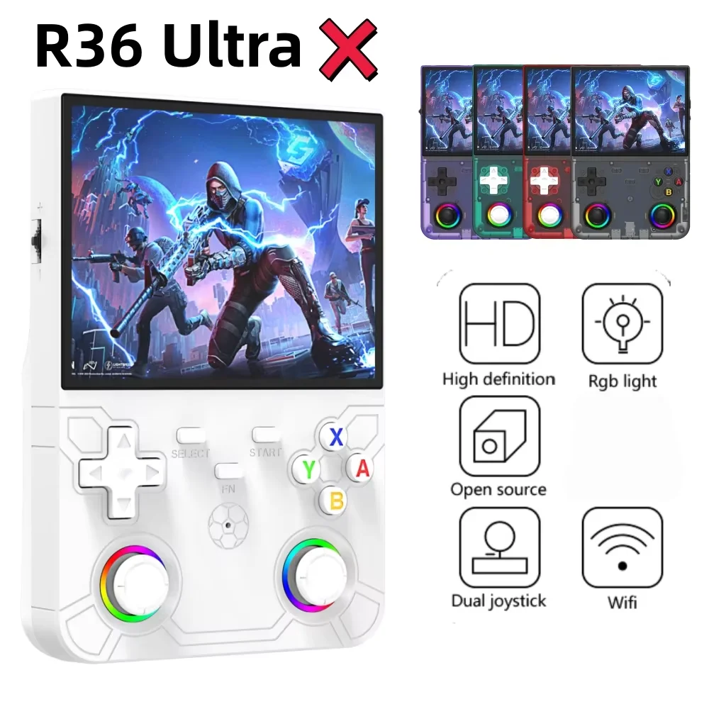 Novo Console de Videogame Retro Portátil R36 Ultra X com Tela IPS, 128GB, Jogos Portáteis e Sistema Linux Novo Console de Videogame Retro Portátil R36 Ultra X com Tela IPS, 128GB, Jogos Portáteis e Sistema Linux