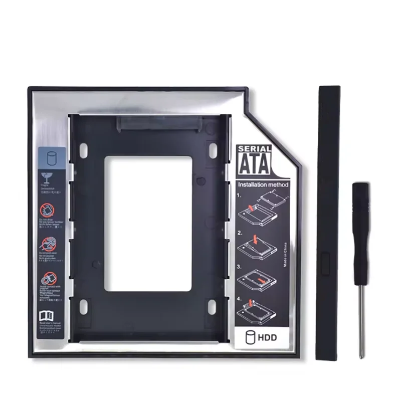 Bandeja de disco rígido de alumínio completo para 12.7/9.5 Polegada portátil mecânico sata3 ssd suporte de unidade de estado sólido hdd caddy